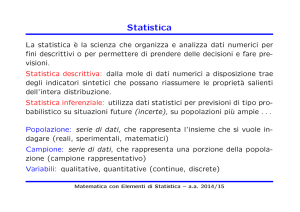 Statistica - Dipartimento di Matematica