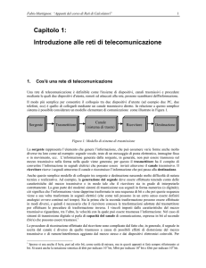 Capitolo 1: Introduzione alle reti di telecomunicazione