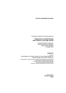 Diagnostica ed epidemiologia delle infezioni virali degli animali