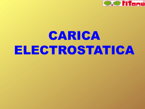 CARICA ELECTROSTATICA