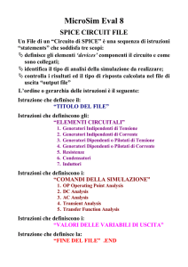 Appunti comandi PSPICE 1° parte