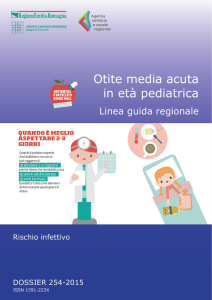 Otite media acuta in età pediatrica. Linea guida regionale