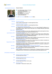 Curriculum Vitae - Dipartimento di Biotecnologie, chimica e farmacia