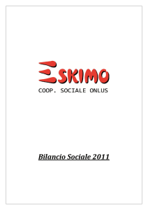 Bilancio Sociale 2011 - ESKIMO »