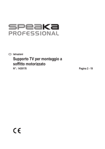 Supporto TV per montaggio a soffitto motorizzato