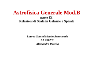 Parte IX Galassie a Spirale - Dipartimento di Fisica e Astronomia