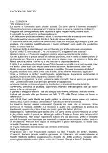 FILOSOFIA DEL DIRITTO Lez.1 22/09/2014 “Ubi societas ibi ius”. La