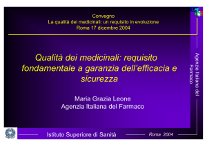 Nessun titolo diapositiva - Istituto Superiore di Sanità