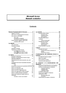 Microsoft Access Manuale scolastico