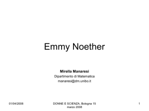Emmy Noether - Scienzagiovane