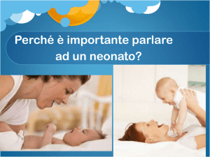 parlare al neonato - Collegio delle Ostetriche di Bergamo
