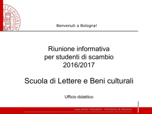 day 25.1.2017 - Scuola di Lettere e Beni Culturali