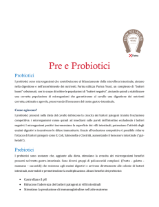 Pre e Probiotici