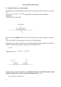 01 - Quantità di moto e sua conservazione