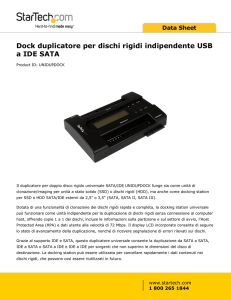 Dock duplicatore per dischi rigidi indipendente USB
