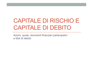 lezione 17.11.16 capitale rischio e debito, azioni e