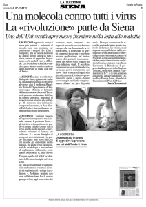 Articolo de La Nazione Siena del 27.04.2016