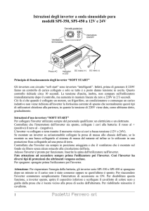 Istruzioni degli inverter a onda sinusoidale pura modelli SPI