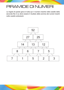 piramide di numeri