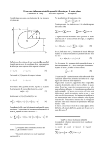 Il momento della quantità di moto