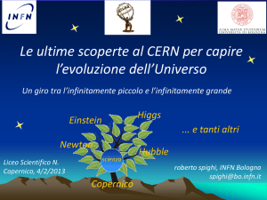 Gli studi al Cern per capire l`evoluzione dell`Universo - INFN