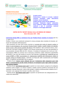 Comunicato sicurezza farmaci aprile 2013