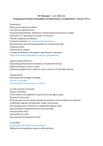 ITI "Montani" – AS 2015/16 Programma formativo
