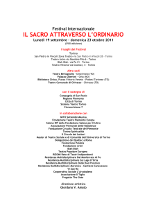 Festival Internazionale IL SACRO ATTRAVERSO L