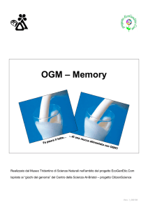 OGM – Memory - MUSE - Museo delle Scienze