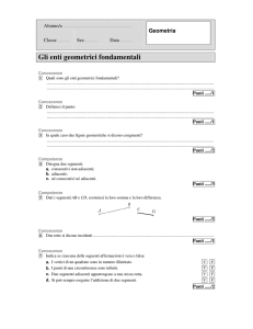 Gli enti geometrici fondamentali