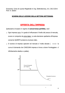 OFFERTA DELL`IMPRESA