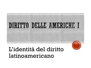 1A. L`identità del diritto latinoamericano