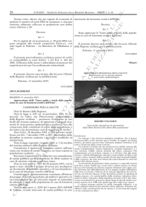 DA 11 Settembre 2015 - Linee Guida tutela fenomeni eruttivi etna