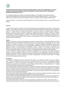 radioprotezione professionale in radiologia interventistica