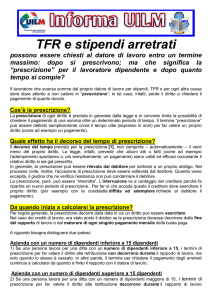 TFR e stipendi arretrati - Uilm Provincia di Cuneo