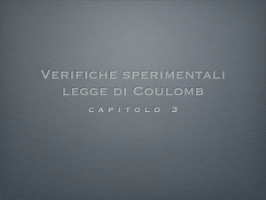 Verifiche sperimentali legge di Coulomb