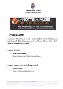 programma - Comune di Catania