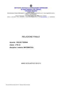 relazione finale