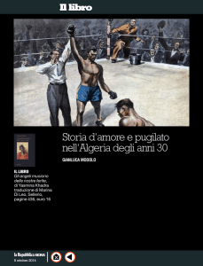 Storia d`amore e pugilato nell`Algeria degli anni 30