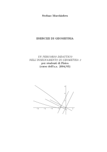 Stefano Marchiafava ESERCIZI DI GEOMETRIA per studenti di Fisica