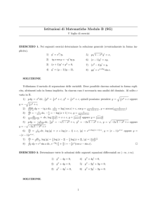 Istituzioni di Matematiche Modulo B (SG)