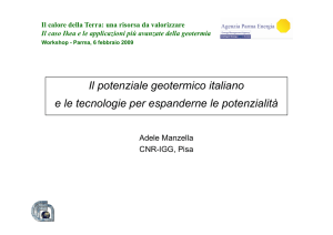 Il potenziale geotermico italiano e le tecnologie