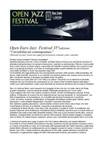 Open Euro Jazz Festival 35°edizione