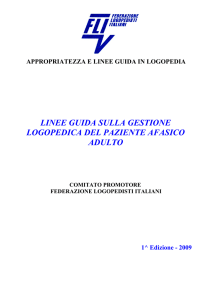 LG_afasia_FLI_2009 - Società Scientifica Logopedisti Italiani