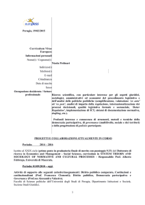 Curriculum Vitae - Assemblea Legislativa Regione Umbria