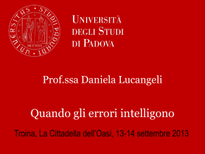 Daniela Lucangeli, L`errore intelligente