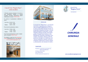 chirurgia generale - Casa di cura Regina Pacis