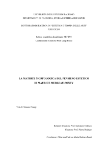 la matrice morfologica del pensiero estetico di maurice