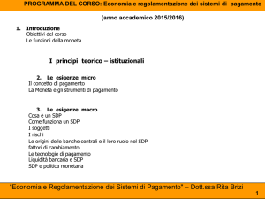 Slides del Corso 2015-2016 - Scuola di Economia e Management