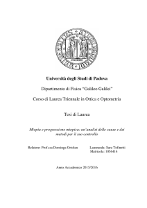 Università degli Studi di Padova Dipartimento di Fisica “Galileo